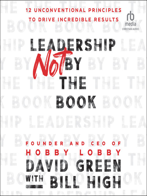 Title details for Leadership Not by the Book by David Green - Wait list